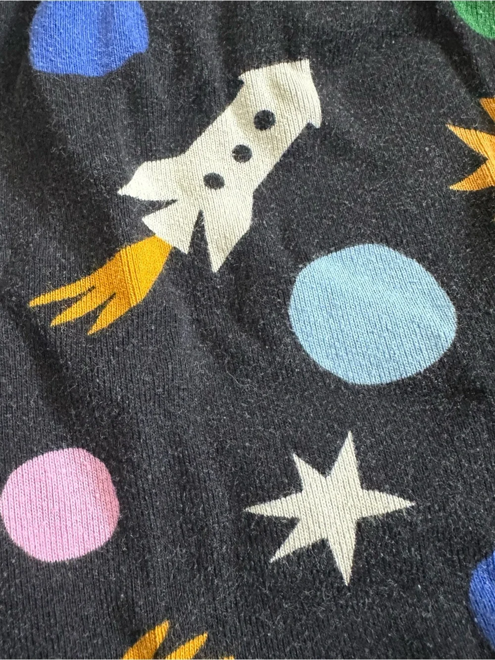 Hanna Andersson Short Pajamas In Multi Universe On Black | 160